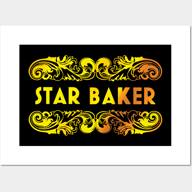 star baker gold Wall Art by shimodesign